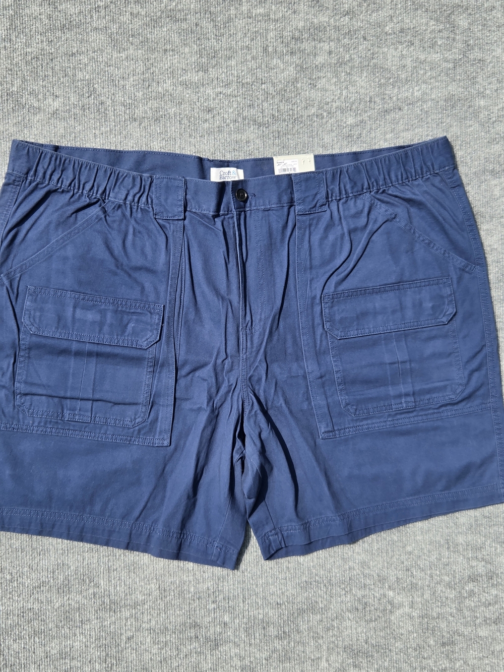 NWT Croft & Barrow Men's 'The Side Elastic Cargo' Short Size-52